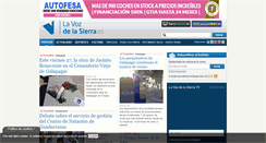 Desktop Screenshot of lavozdelasierra.es